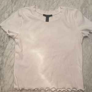 Forever 21 white crop top!! Size large great condition!